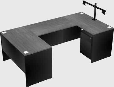 U-shaped desk