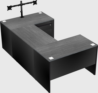 U-shaped desk