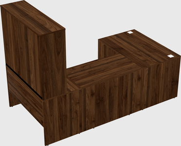 U-shaped desk