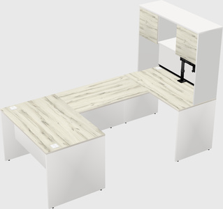 U-shaped desk
