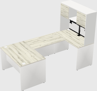 U-shaped desk
