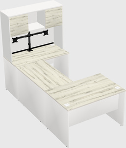 U-shaped desk