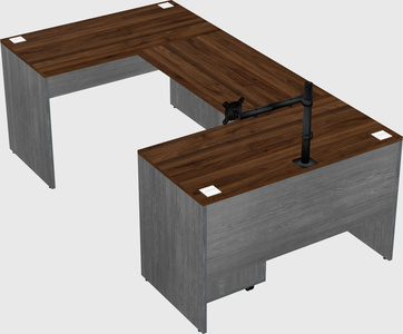 U-shaped desk