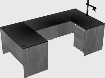U-shaped desk