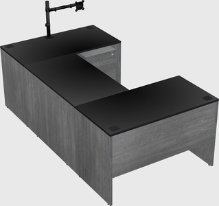 U-shaped desk