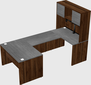 U-shaped desk