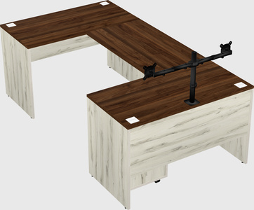 U-shaped desk