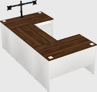 U-shaped desk