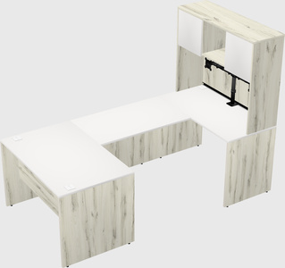 U-shaped desk
