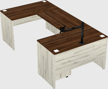 U-shaped desk