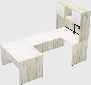 U-shaped desk