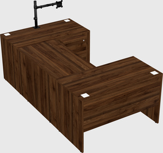 U-shaped desk