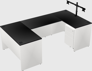U-shaped desk