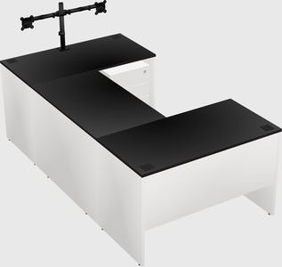 U-shaped desk