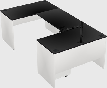 U-shaped desk
