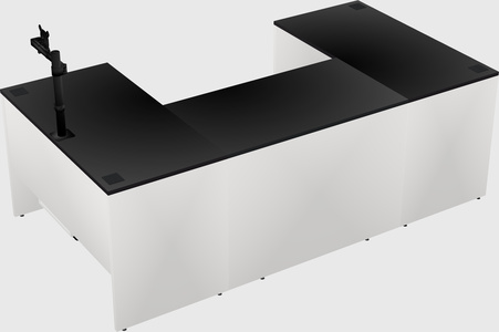 U-shaped desk