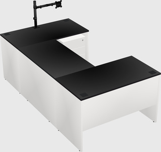 U-shaped desk