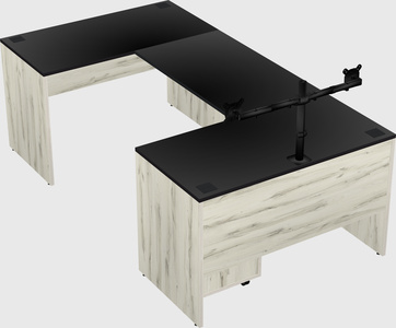 U-shaped desk