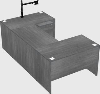 U-shaped desk