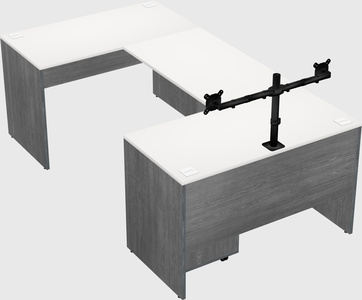 U-shaped desk