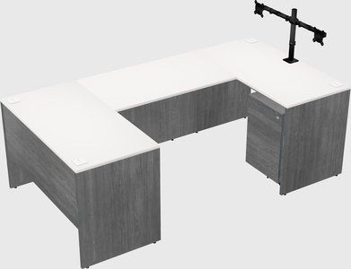 U-shaped desk