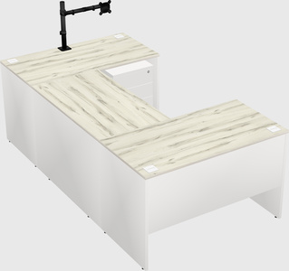 U-shaped desk