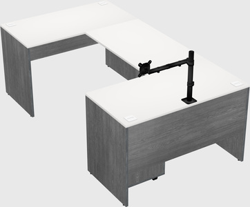 U-shaped desk
