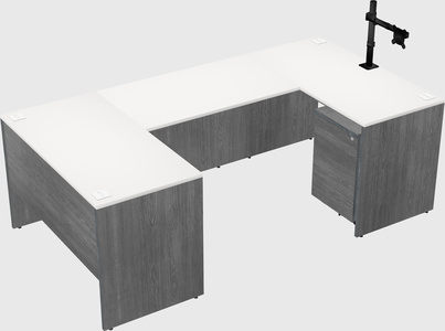 U-shaped desk