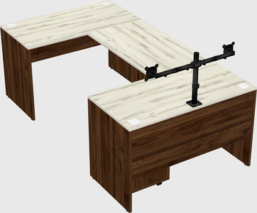 U-shaped desk