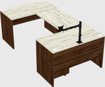 U-shaped desk