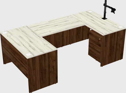 U-shaped desk