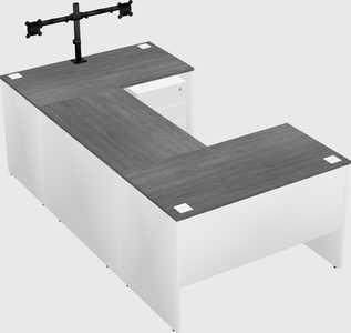 U-shaped desk