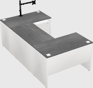 U-shaped desk