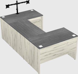 U-shaped desk