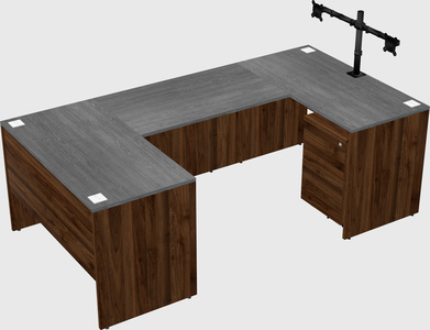 U-shaped desk
