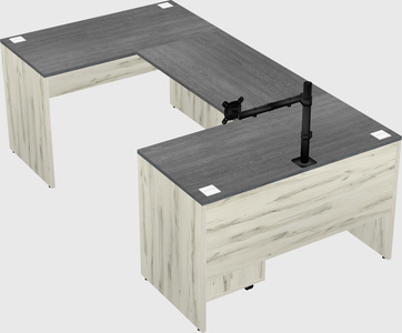 U-shaped desk