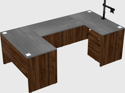 U-shaped desk