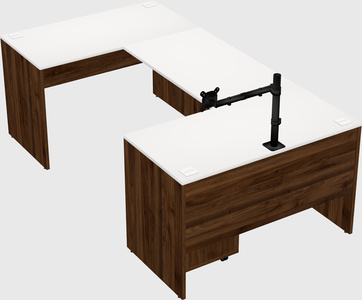 U-shaped desk