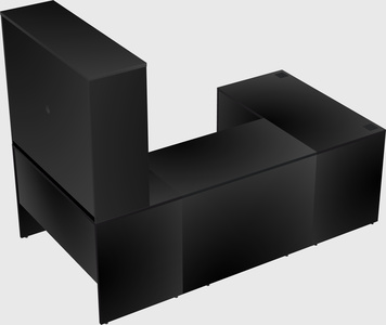 U-shaped desk