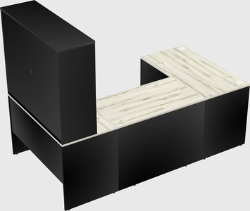 U-shaped desk