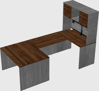 U-shaped desk