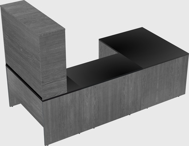 U-shaped desk