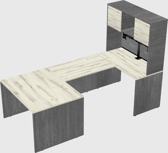 U-shaped desk