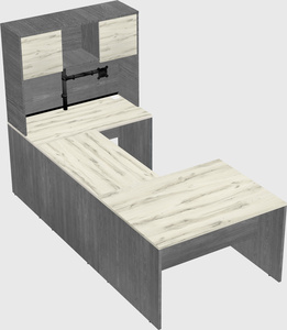 U-shaped desk