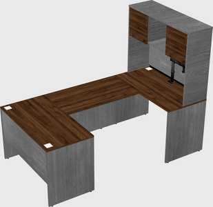 U-shaped desk