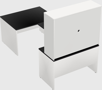 U-shaped desk