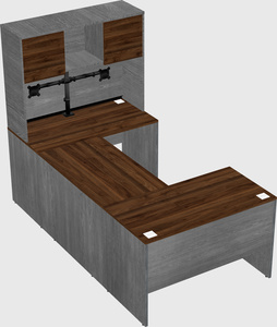 U-shaped desk