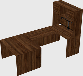 U-shaped desk