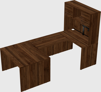 U-shaped desk