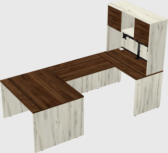 U-shaped desk